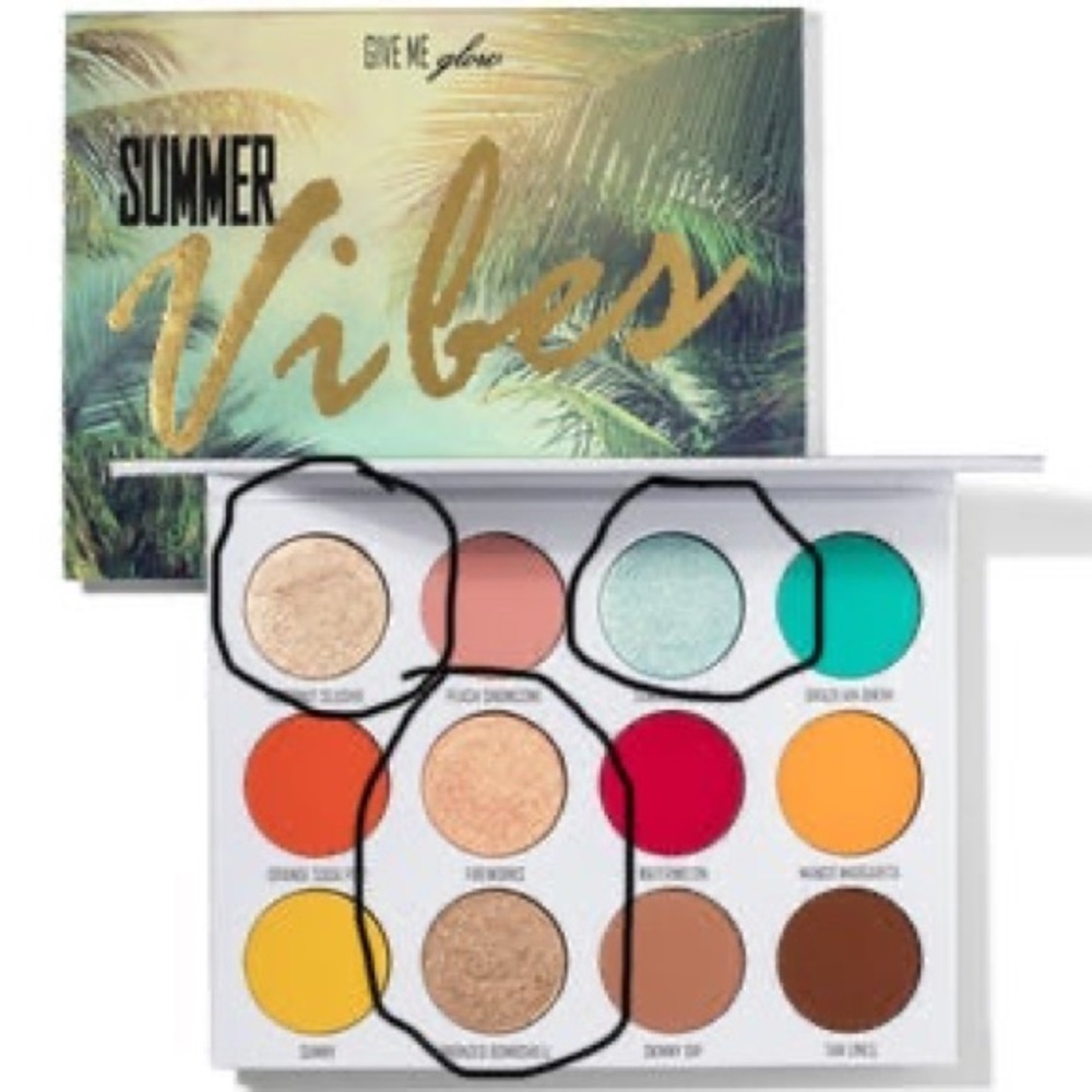 Give Me Glow Eyeshadow Singles from Summer Vibes & Magnetic Quad Palette